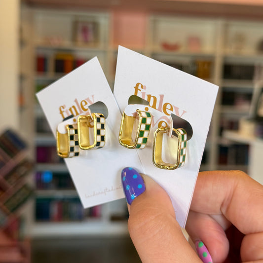 Checkered Earrings