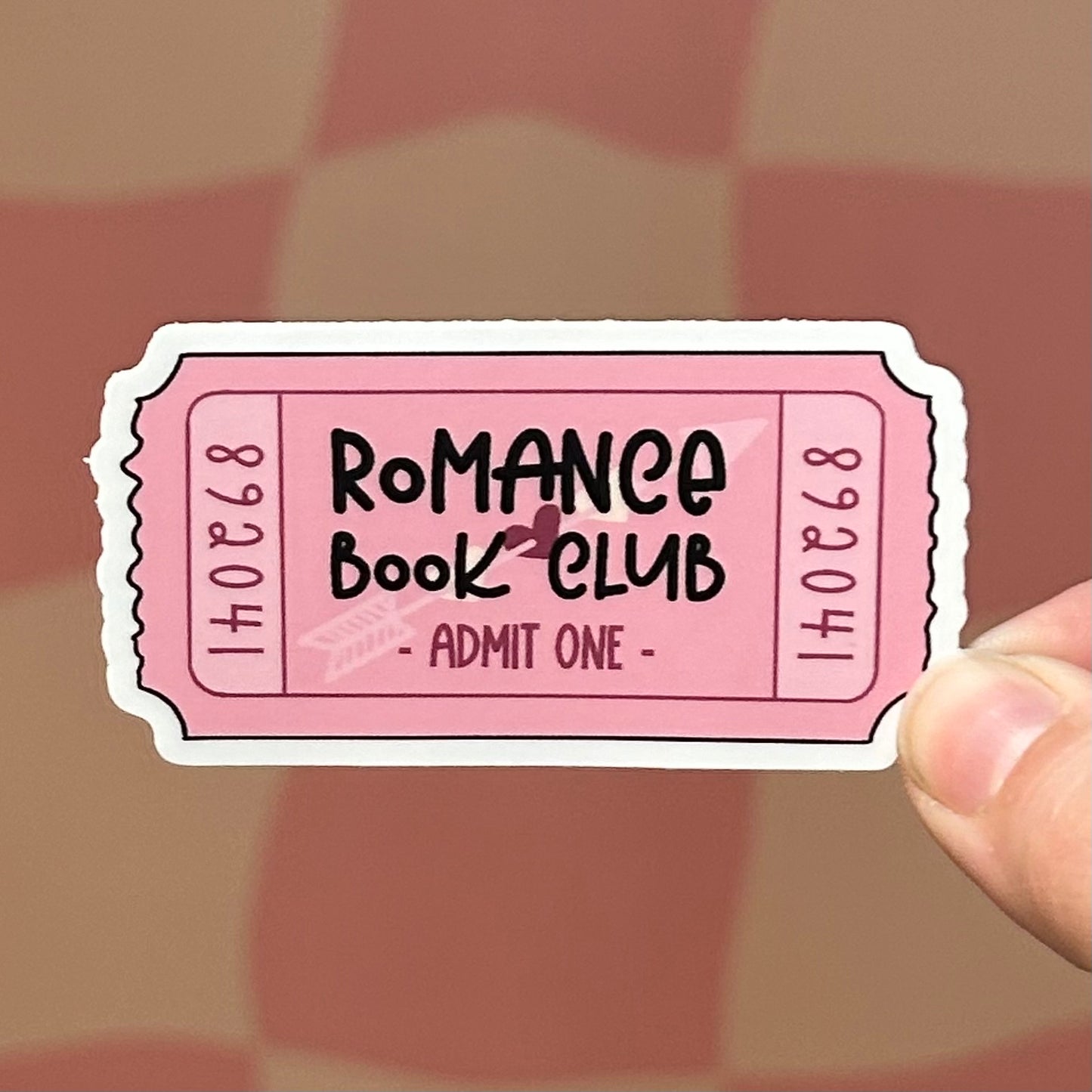 Sticker - Romance Book Club Ticket