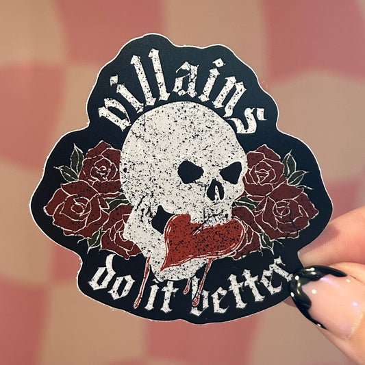 Sticker - Villains Do It Better