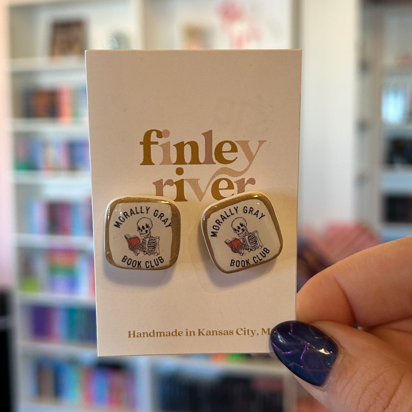 Morally Gray Book Club Earrings
