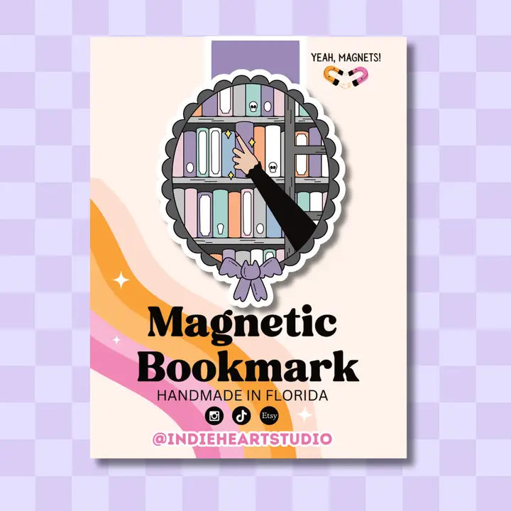 Magnetic Bookmark - Spooky Season Bookshelf