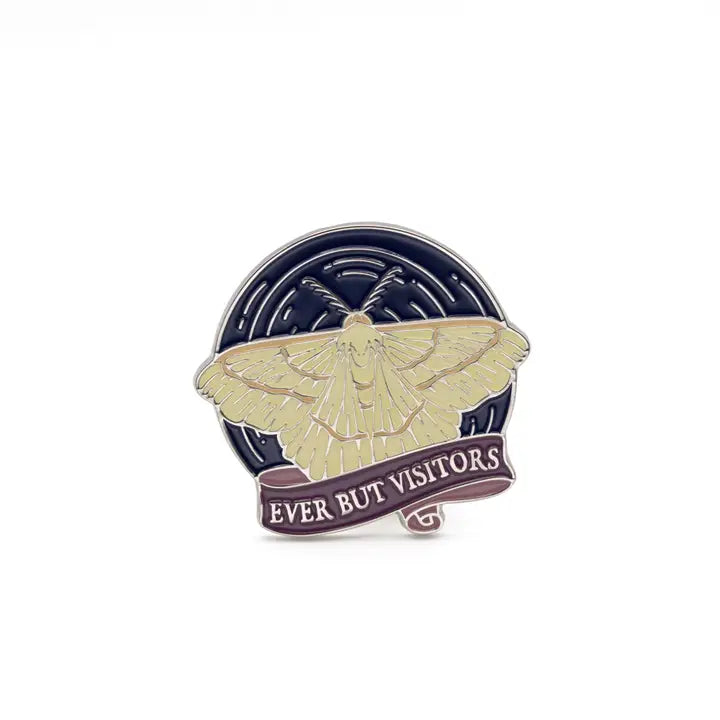 Enamel Pin - Ever But Visitors (The Knight and the Moth)