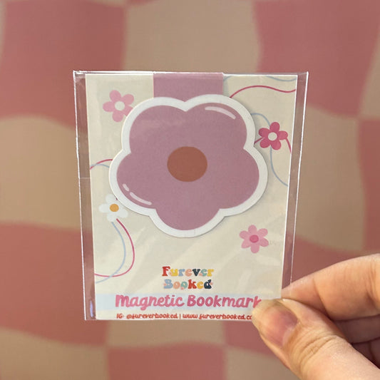 Magnetic Bookmark - Pink Flower