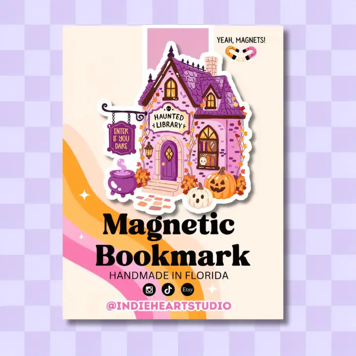 Magnetic Bookmark - Haunted Library