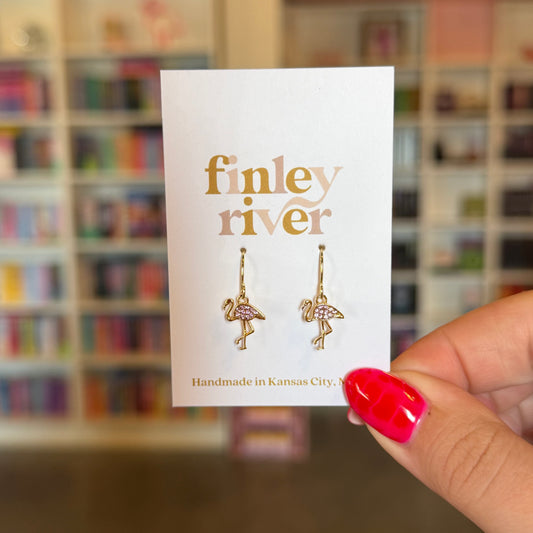 Mini Flamingo Earrings
