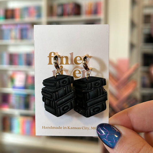 Sparkly Book Stack Earrings