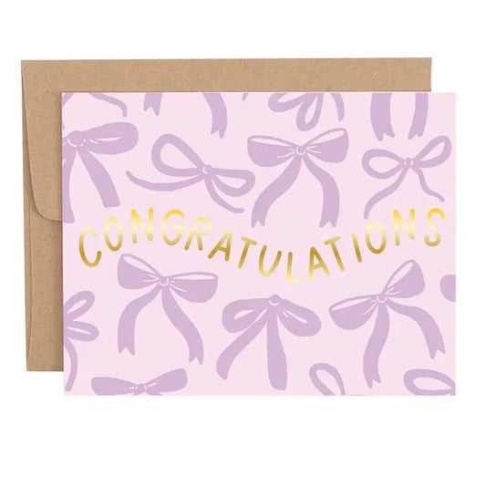 Greeting Card - Congratulations Bows