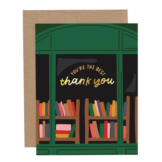 Greeting Card - Thank You Bookstore