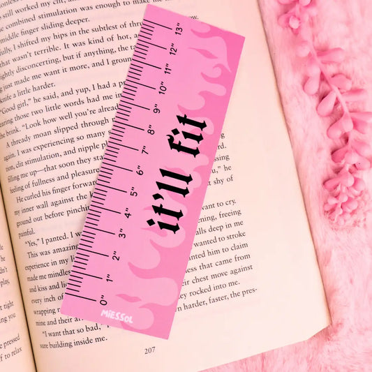 Bookmark - It'll Fit Pink Ruler