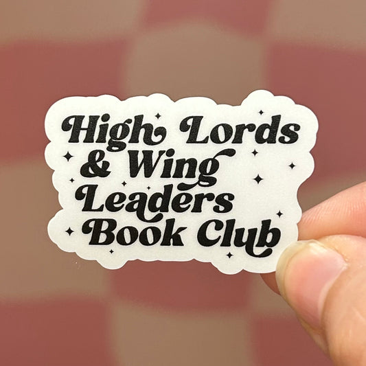 Sticker - High Lords & Wing Leaders Book Club