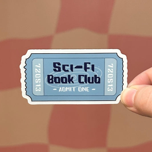 Sticker - Sci-Fi Book Club Ticket