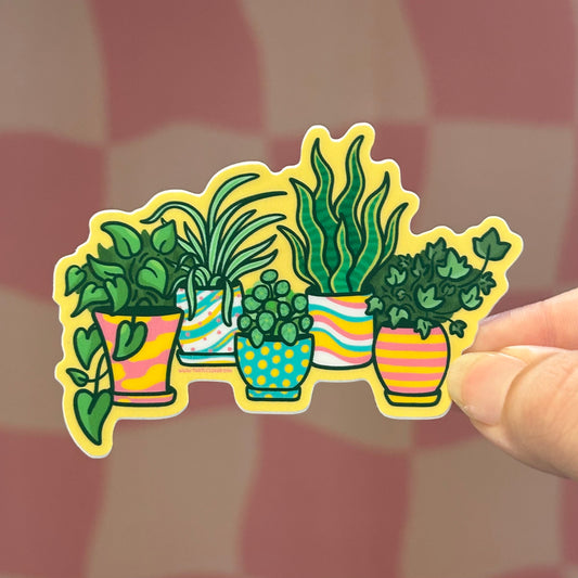 Sticker - Potted Houseplants