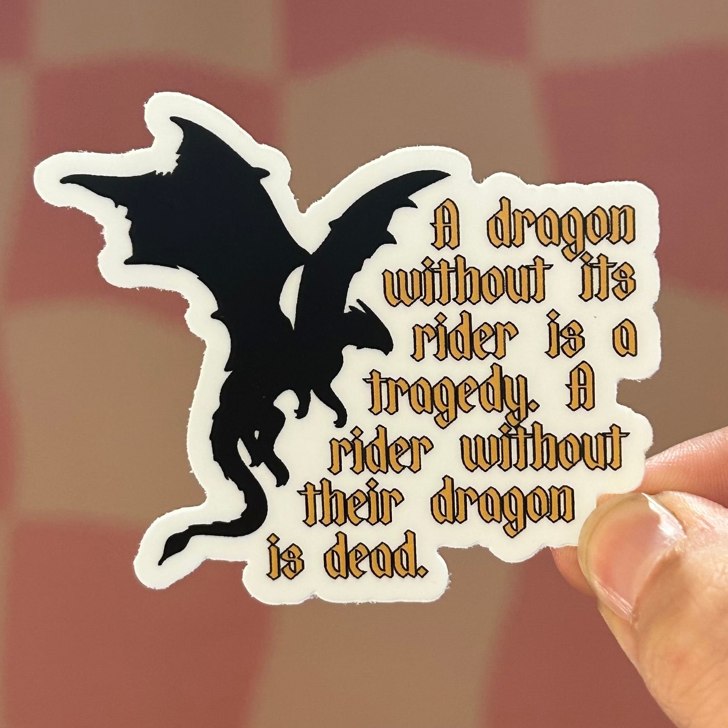 Sticker - Dragon Without Their Rider (Fourth Wing)