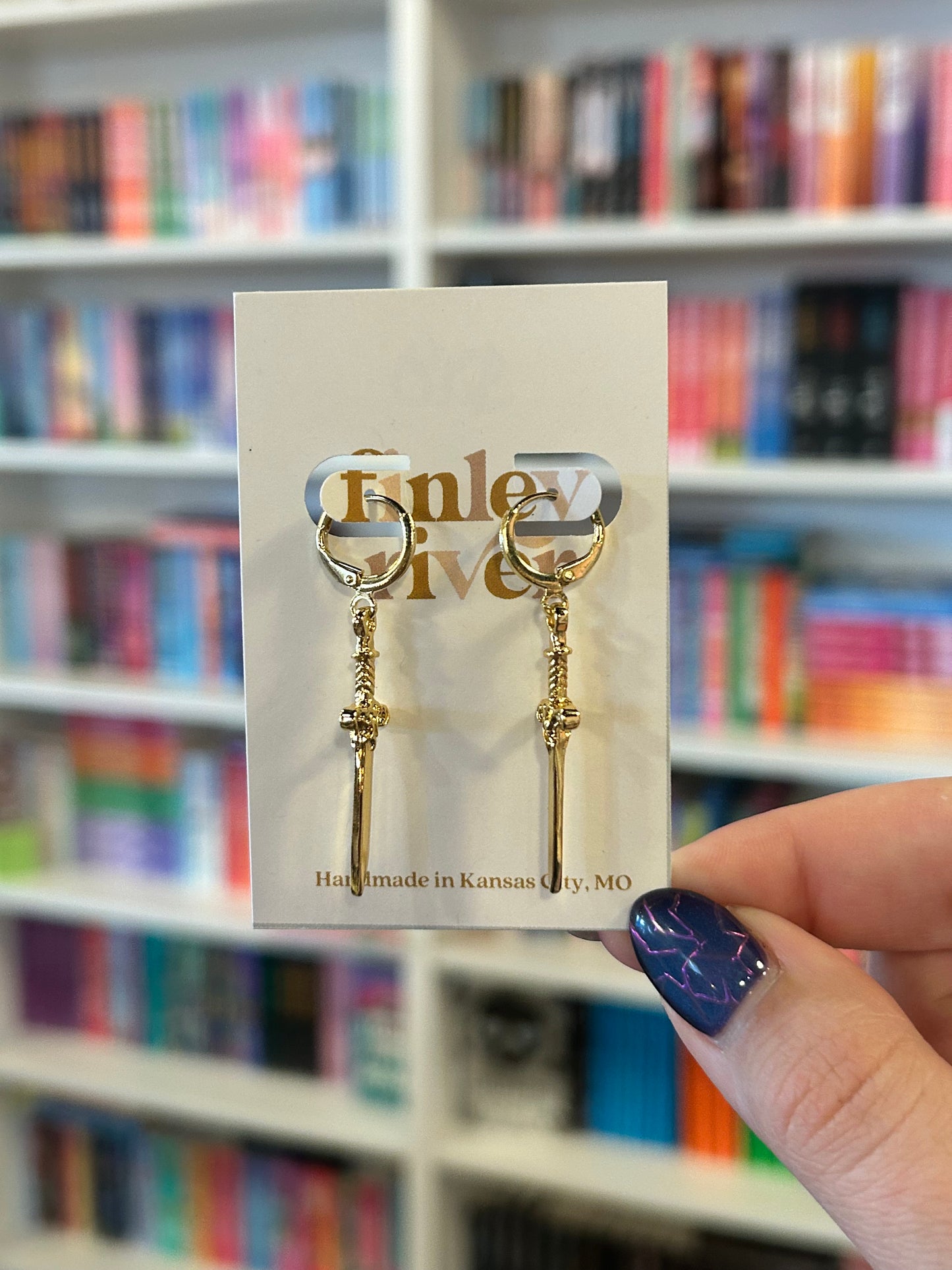 Sword Huggies Earrings