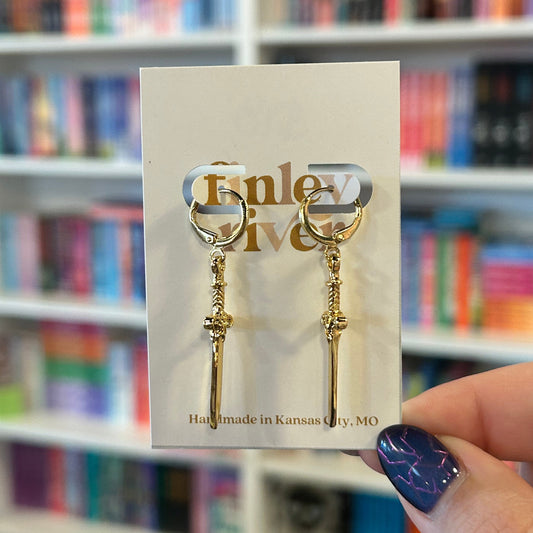 Sword Huggies Earrings