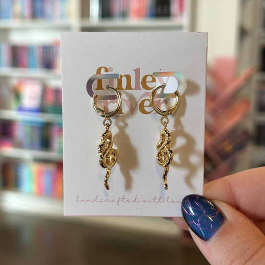 Snake Huggies Earrings