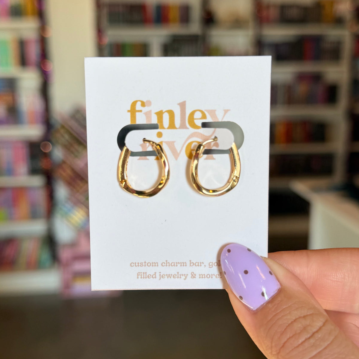 Twisted Hoop Huggies Earrings