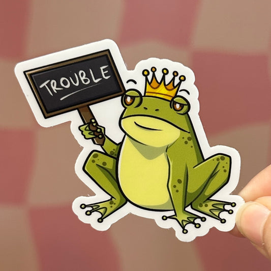 Sticker - Kingsley with Trouble Sign (Assistant To The Villain)