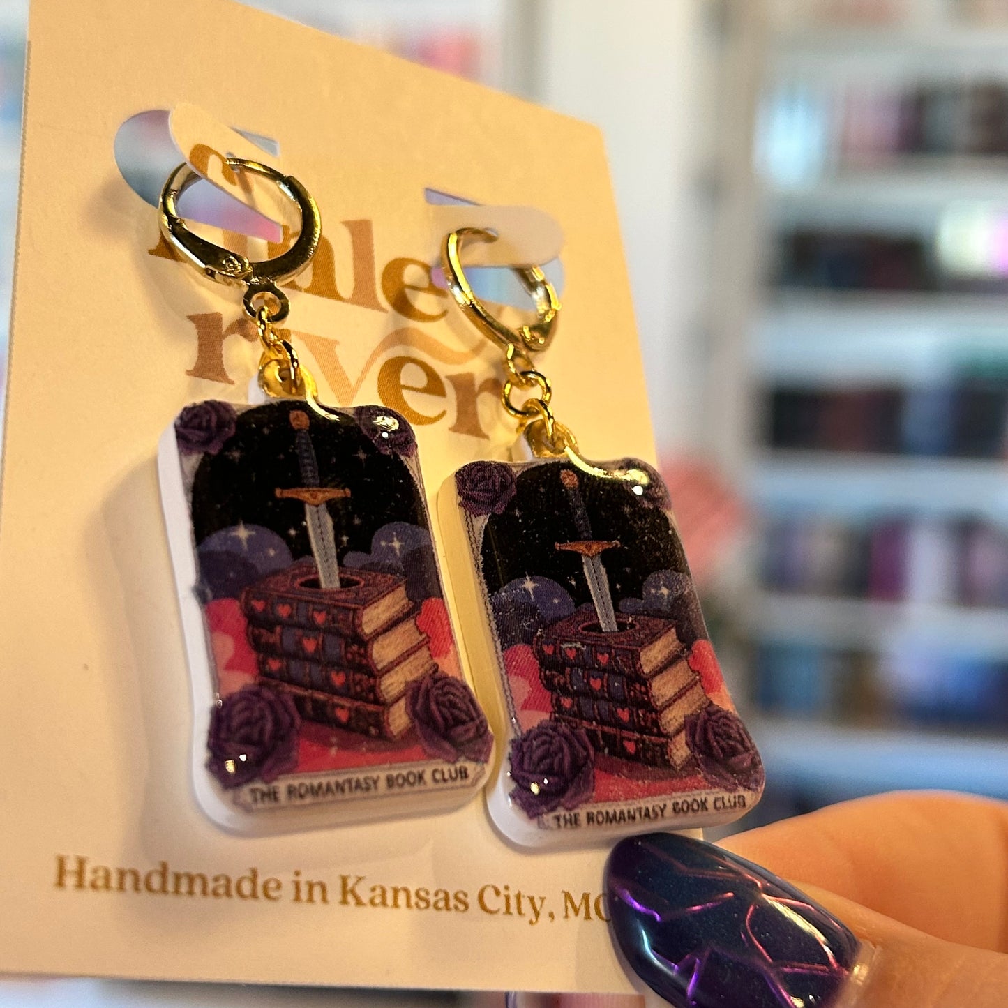 Romantasy Book Club Huggies Earrings