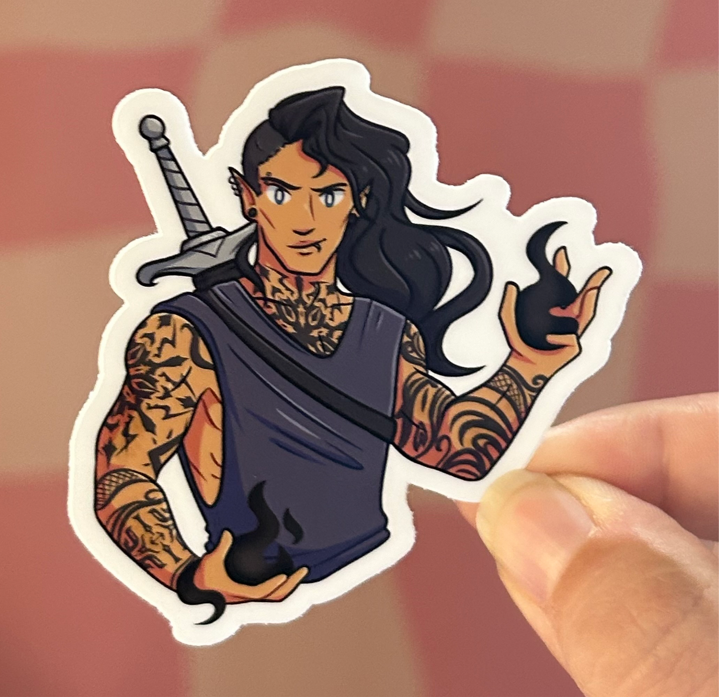 Sticker - Ruhn Danaan Character Art (CC)