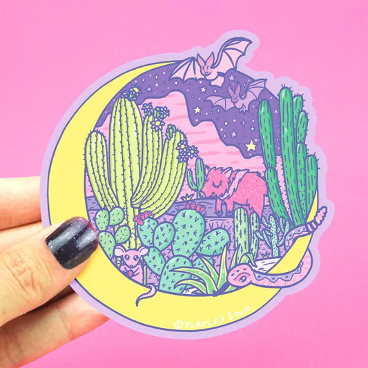 Sticker - Desert Moon Landscape