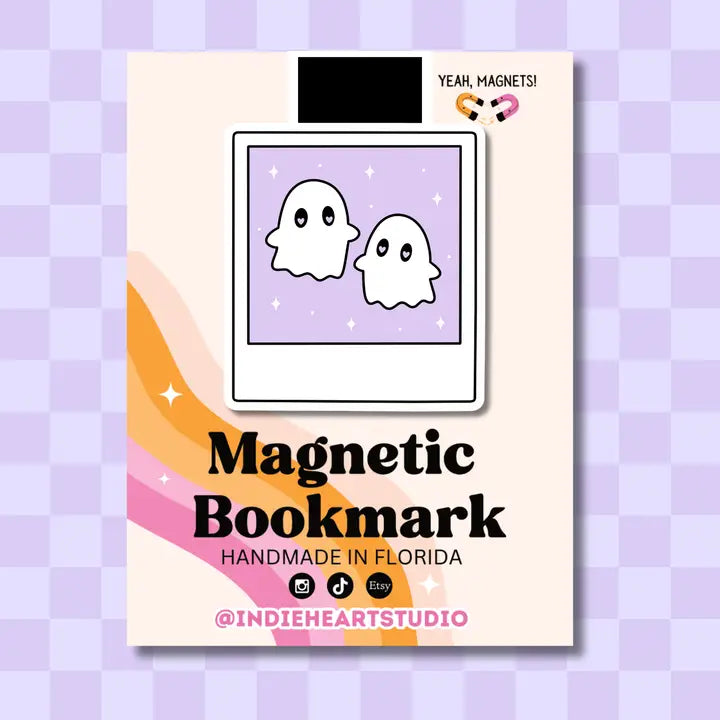 Magnetic Bookmark - Cutie Ghost Polaroid