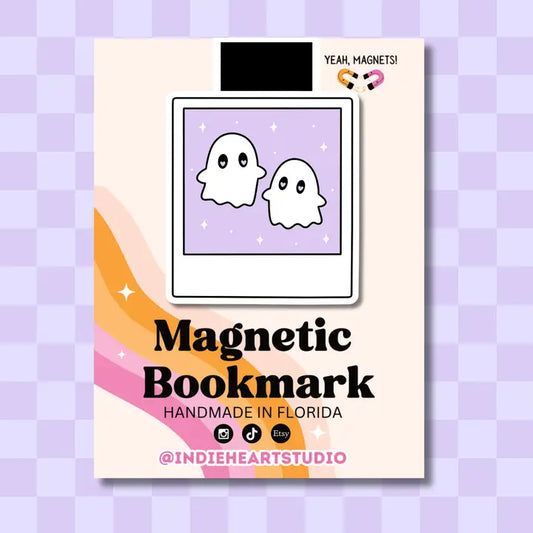 Magnetic Bookmark - Cutie Ghost Polaroid