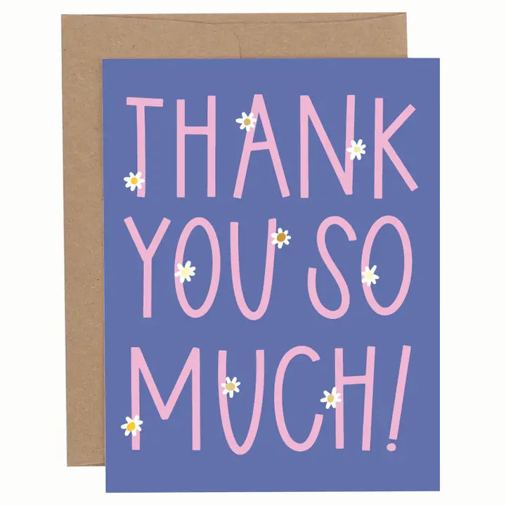 Greeting Card - Thank You So Much Daisies