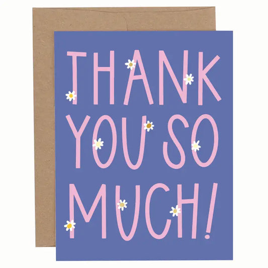 Greeting Card - Thank You So Much Daisies