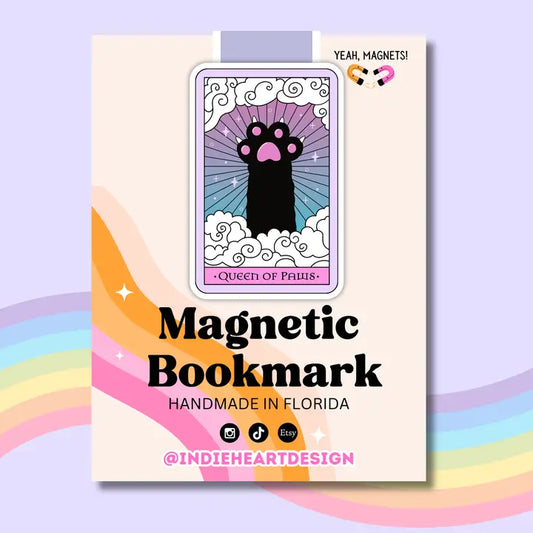 Magnetic Bookmark - Queen of Paws Tarot