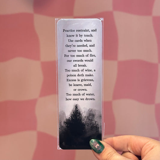 Bookmark - Practice Restraint (One Dark Window)