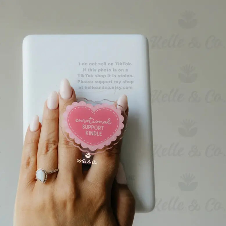 Kindle Grip - Emotional Support Kindle (Sticker Grip)