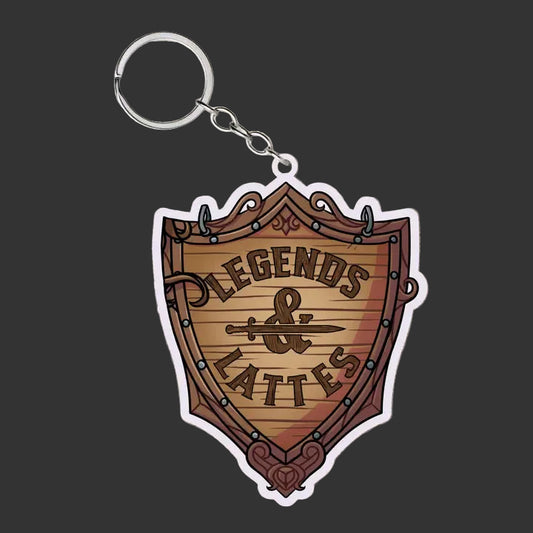 Keychain - Legends & Lattes Store Sign (Legends & Lattes)