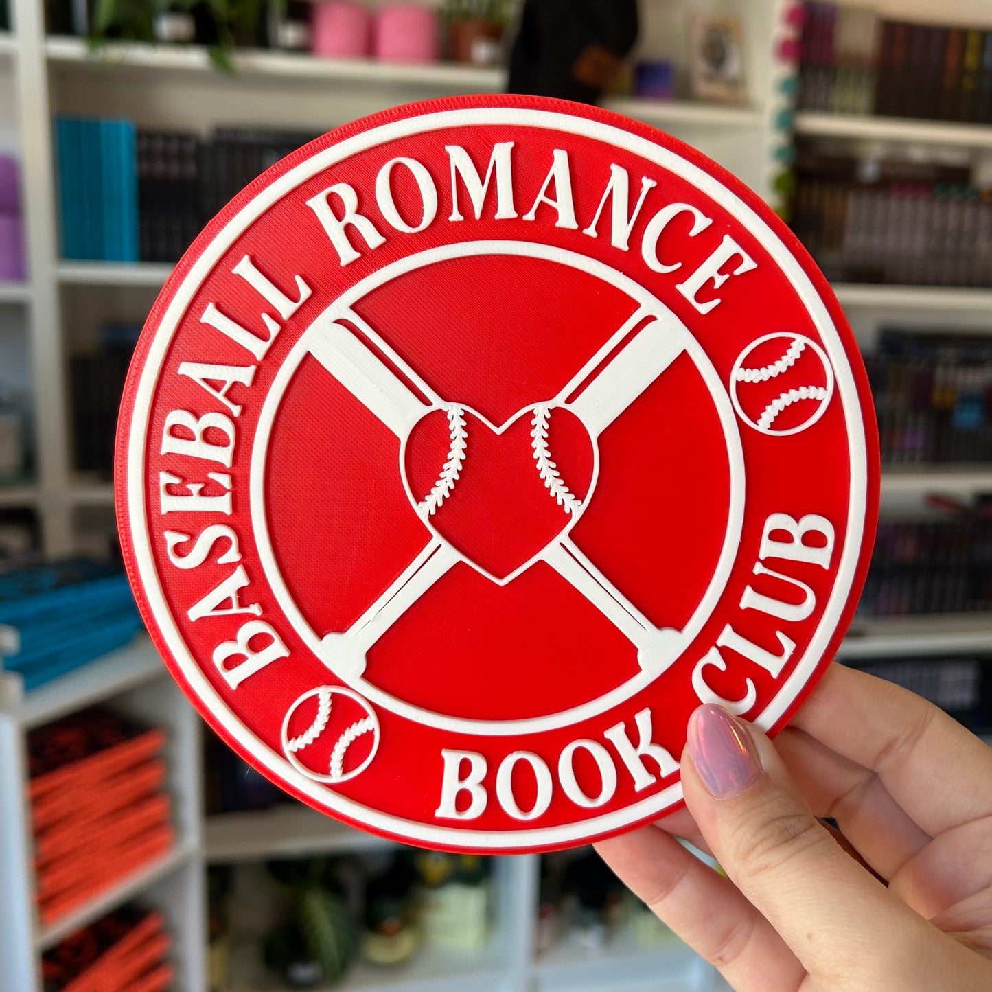 3D Print - Baseball Romance Book Club Sign