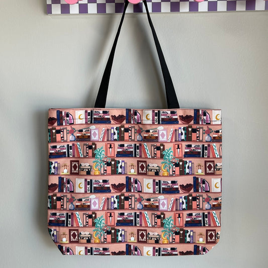 Canvas Tote - Peachy Bookshelf