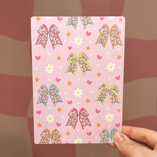 Kindle Insert - Sparkly Bows