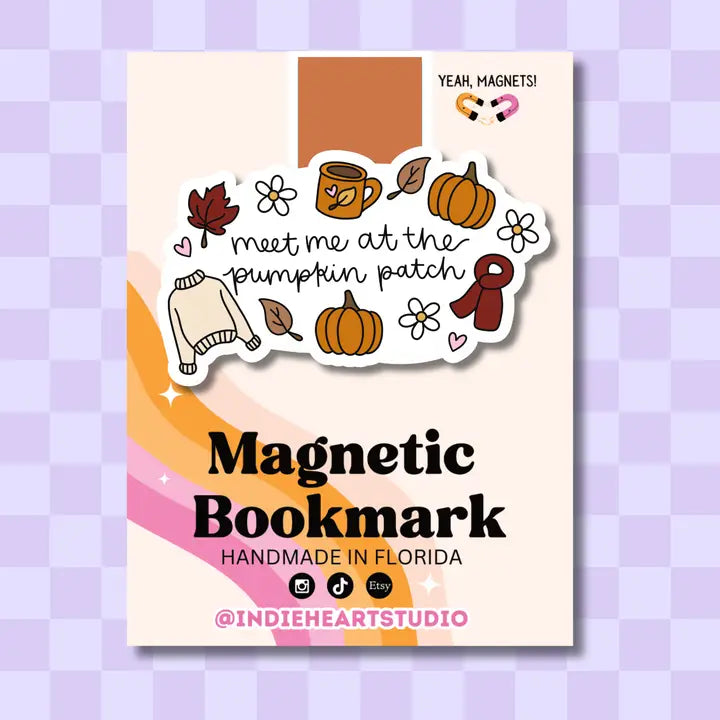 Magnetic Bookmark - Meet Me At The Pumpkin Patch
