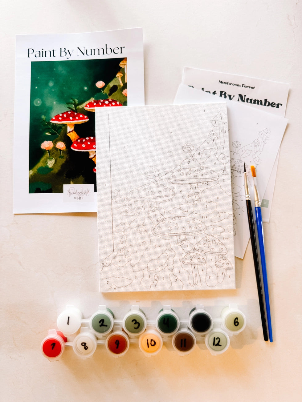 Paint by Numbers - Mushroom Forest