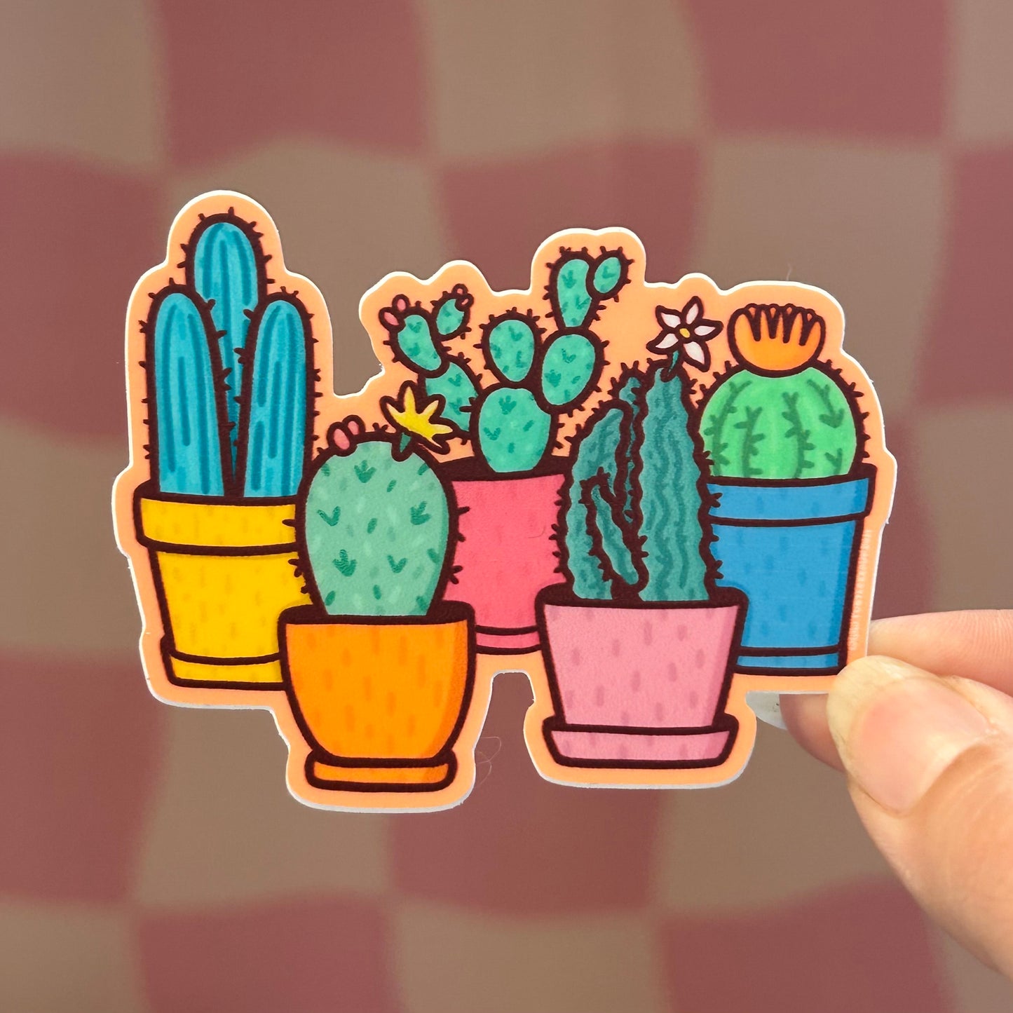 Sticker - Potted Cacti