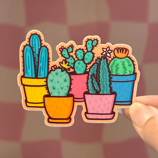 Sticker - Potted Cacti