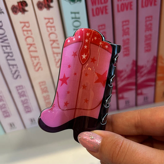 Cowgirl Boot Claw Hair Clip