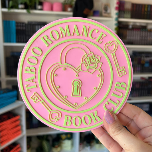 3D Print - Taboo Romance Book Club Sign