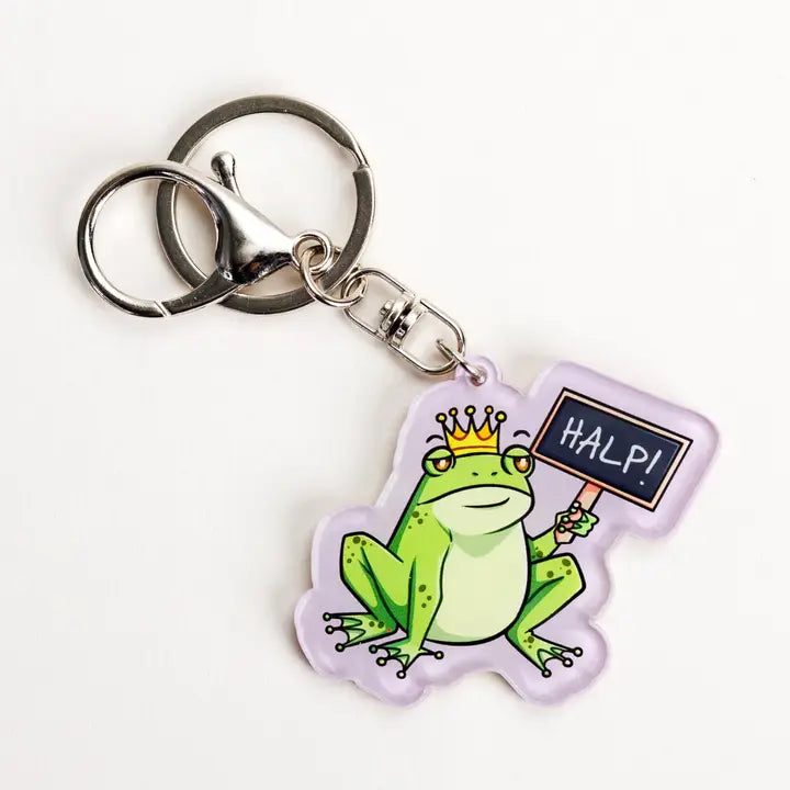 Keychain - Kingsley with Halp! Sign (Assistant to the Villain)