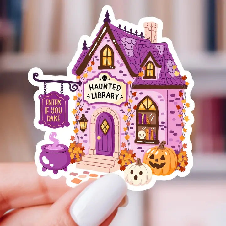 Sticker - Haunted Library