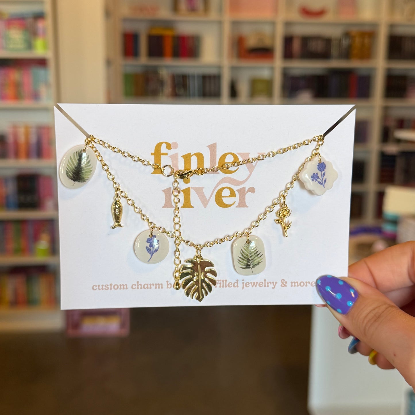 Coastal Plant Charm Necklace