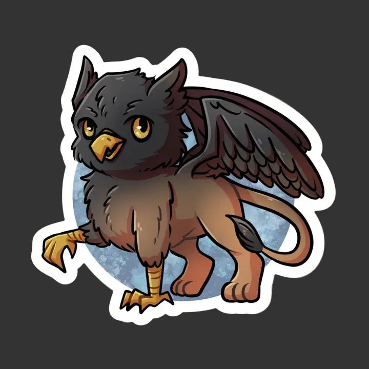 Sticker - Ponder the Baby Griffon (Tomes & Tea)