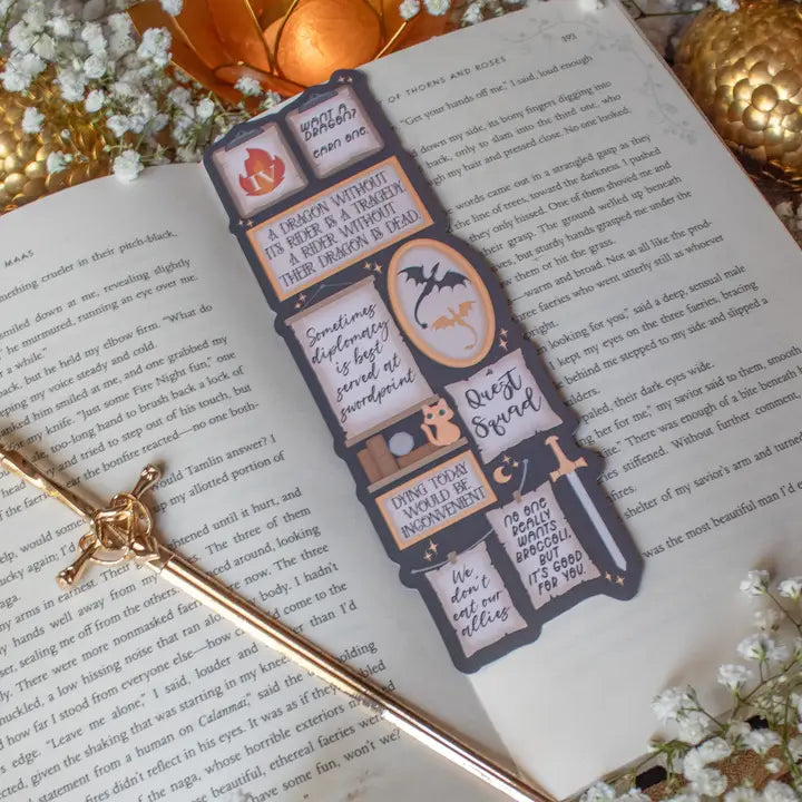 Bookmark - Fourth Wing Gallery Wall Quote