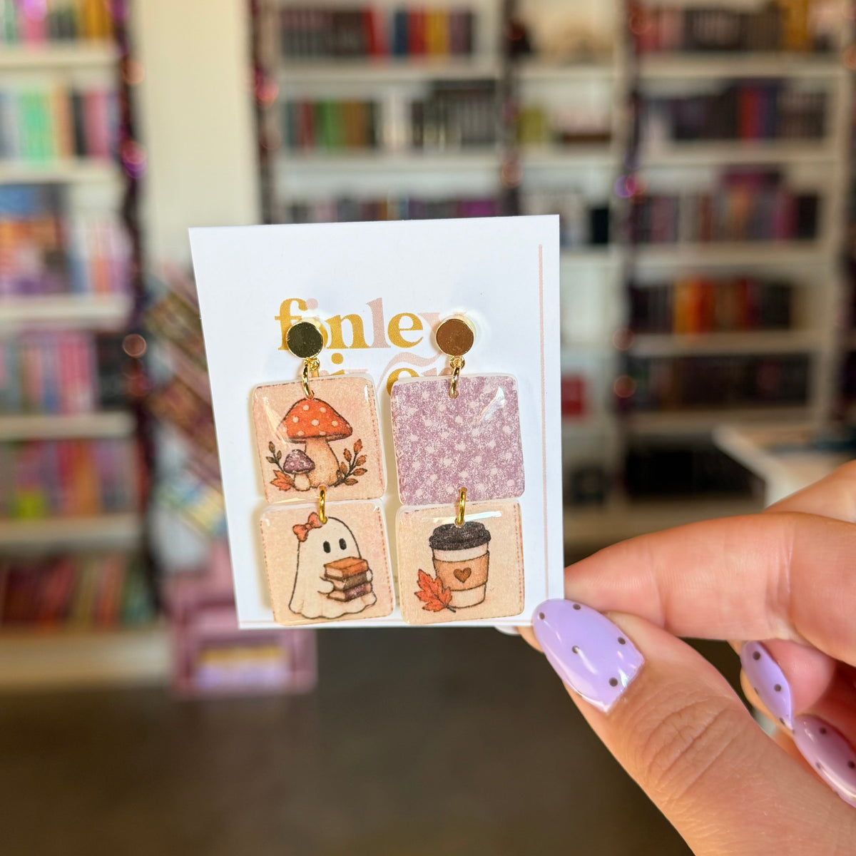 Fall Ghosts Mismatch Earrings