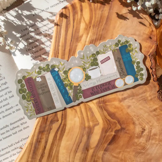 Bookmark - Mystery Reader Bookshelf