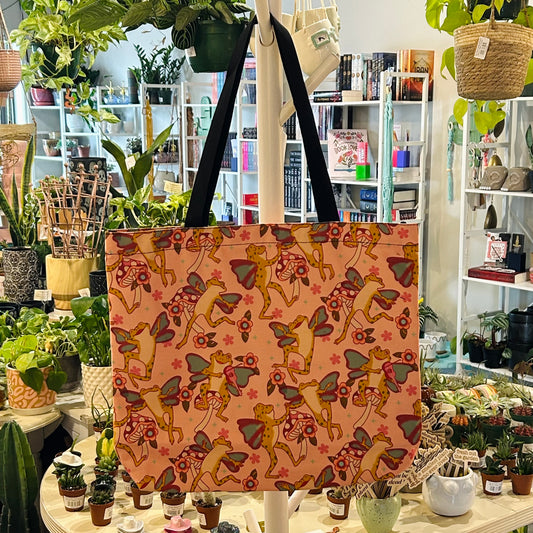 Canvas Tote - Fairy Frogs